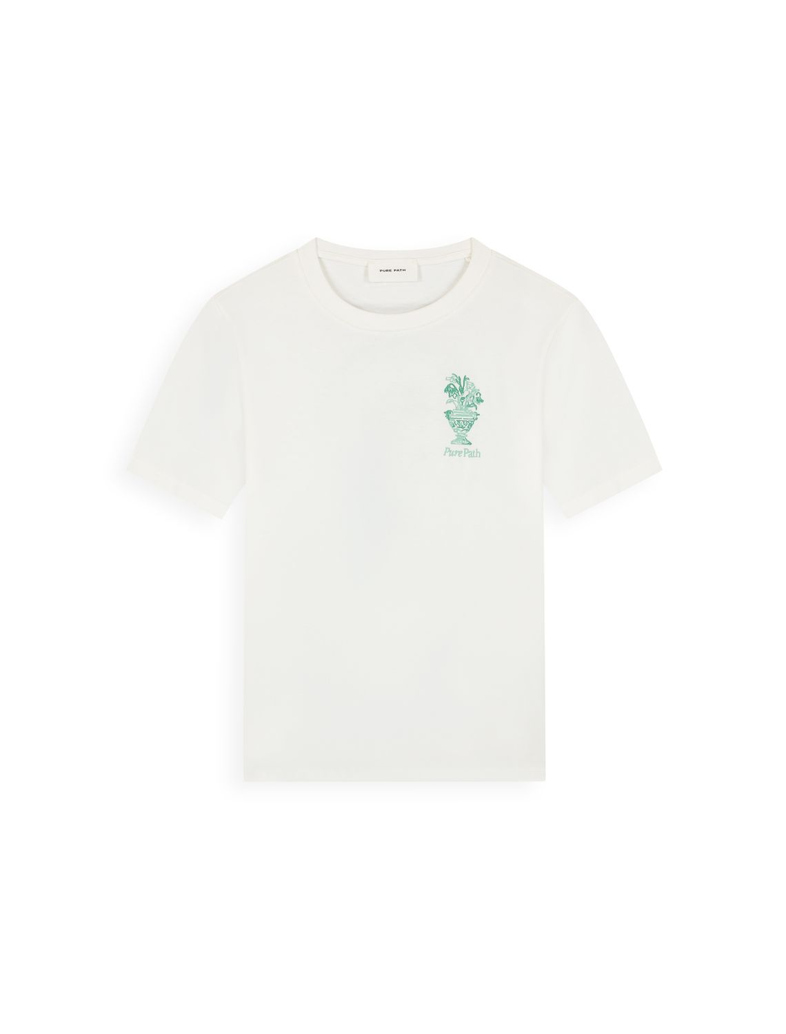 Pure Path Embroidered Vase T-shirt