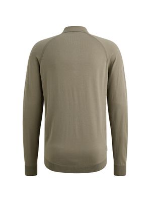 Cast Iron Long sleeve polo regular fit visco