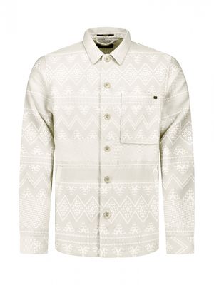 No Excess Overshirt Full Button Jacquard