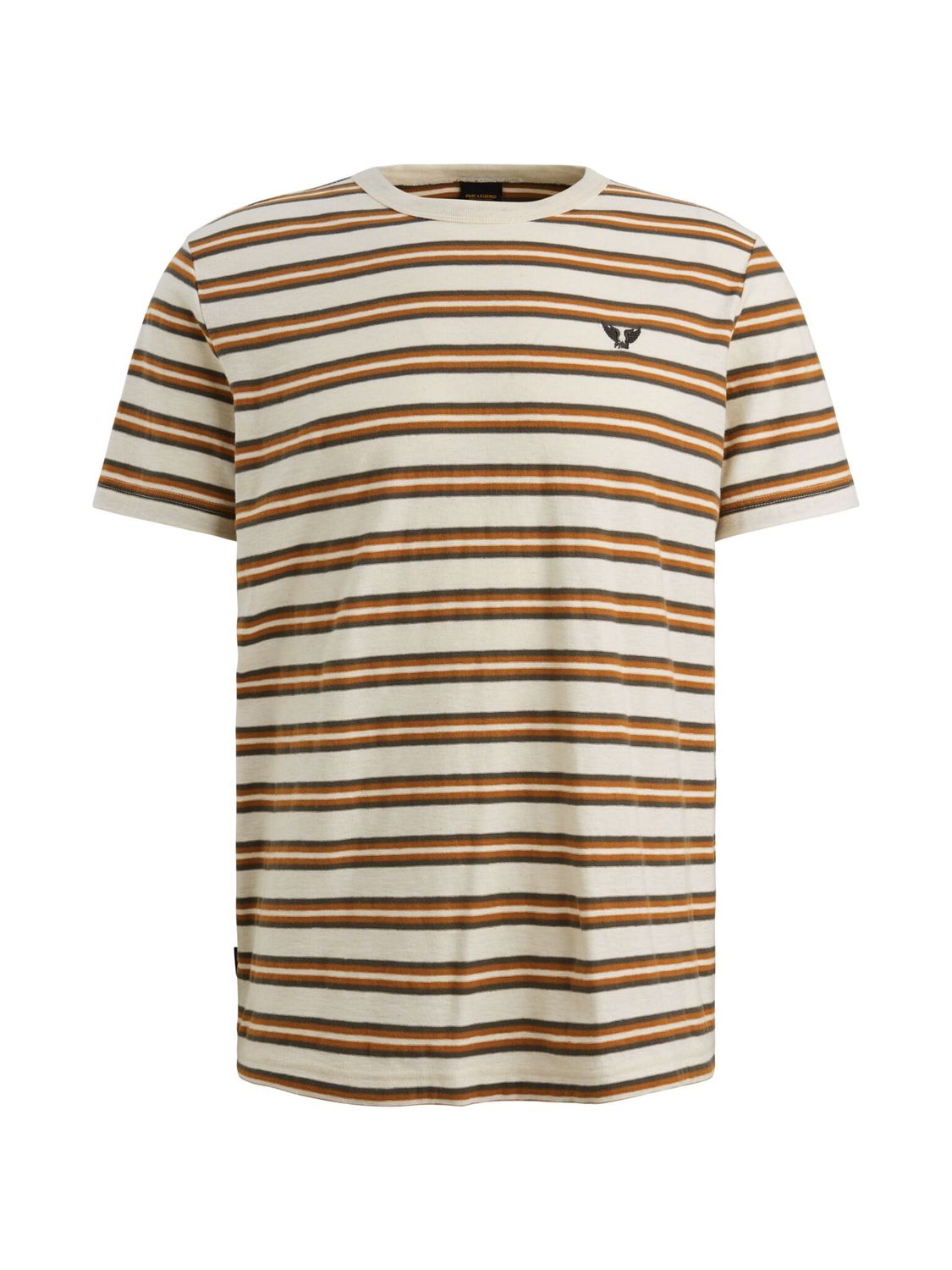 PME Legend Short sleeve r-neck stripe mel jer