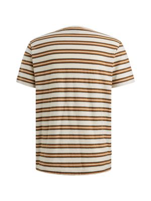 PME Legend Short sleeve r-neck stripe mel jer
