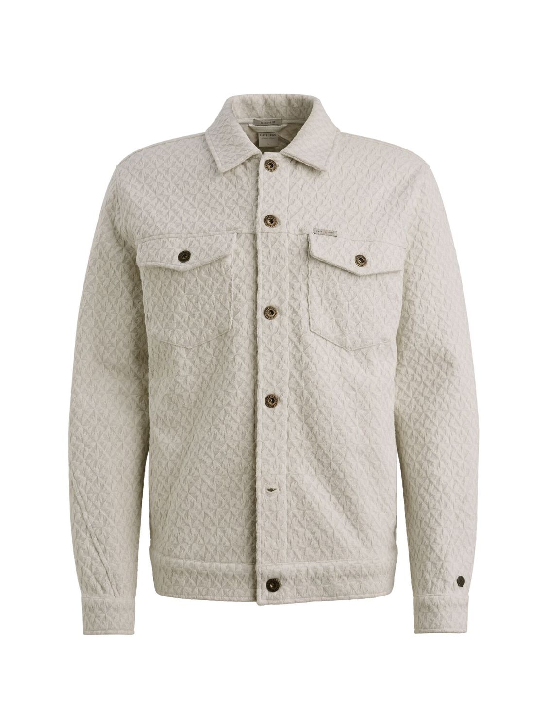 Cast Iron Button jacket regular fit jacquard