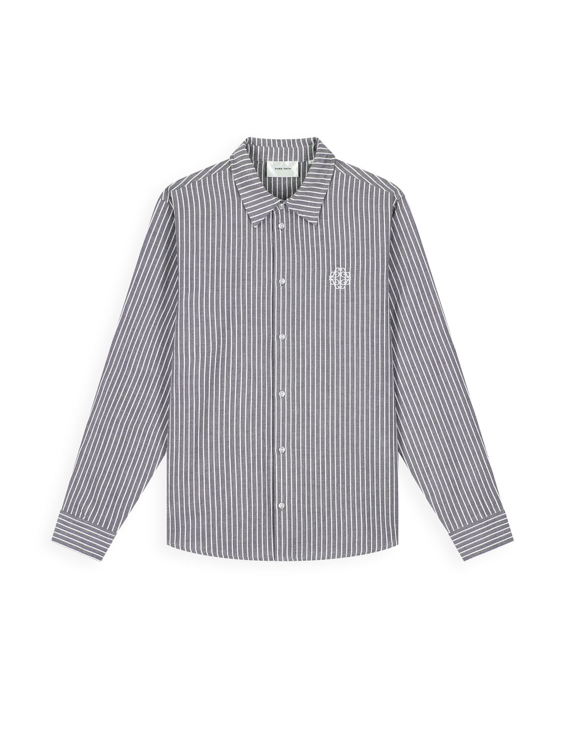 Pure Path Striped cotton longsleeved shirt