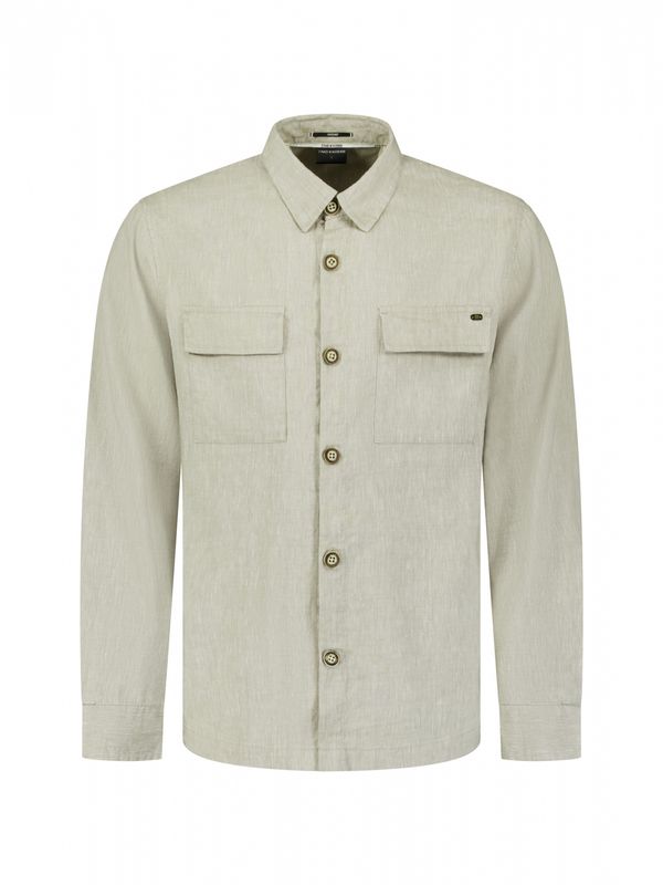 No Excess Overshirt Full Button 2-Tone With L