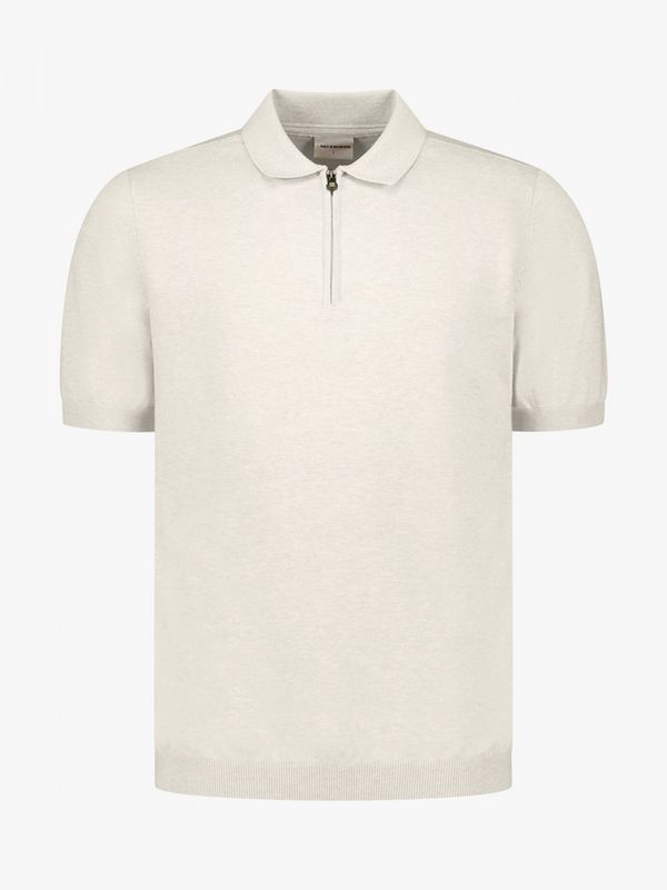 No Excess Pullover Short Sleeve Polo Zip Mela