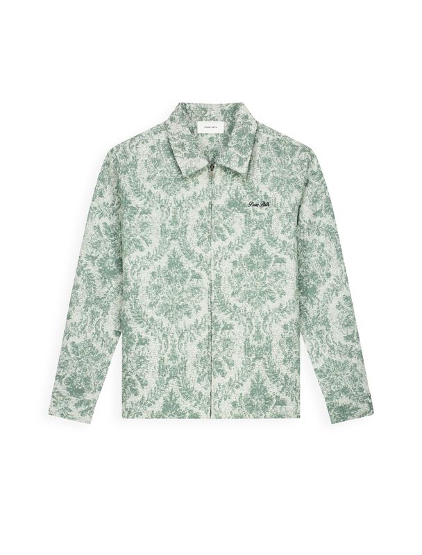 Pure Path Jacquard Flower Full-zip Overshirt