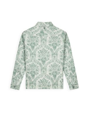 Pure Path Jacquard Flower Full-zip Overshirt