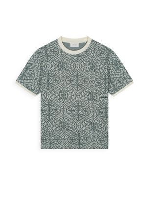 Pure Path Jacquard Pattern T-shirt