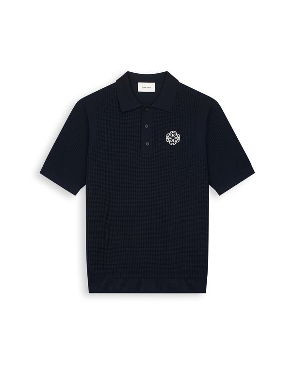 Pure Path Openwork Knit Polo
