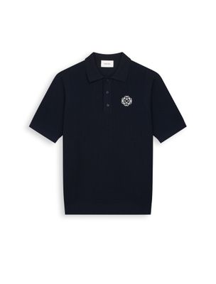 Pure Path Openwork Knit Polo