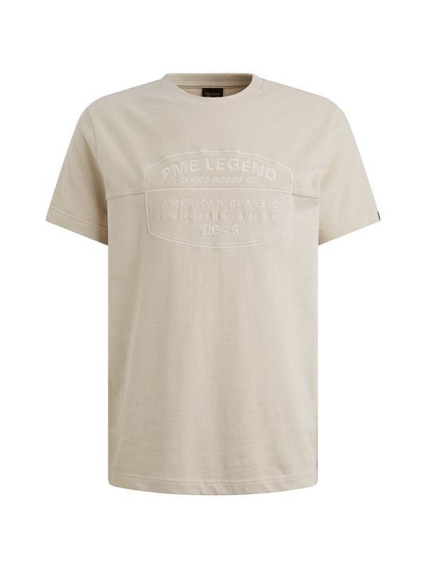 PME Legend Short sleeve r-neck fabric mix gra