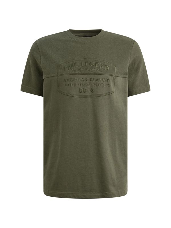 PME Legend Short sleeve r-neck fabric mix gra