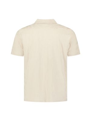 No Excess Polo Half Zip Short Sleeve Jacquard