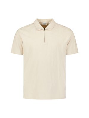 No Excess Polo Half Zip Short Sleeve Jacquard