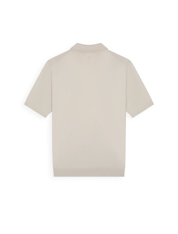 Pure Path Flat Knit Half-zip Polo