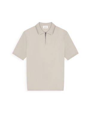 Pure Path Flat Knit Half-zip Polo