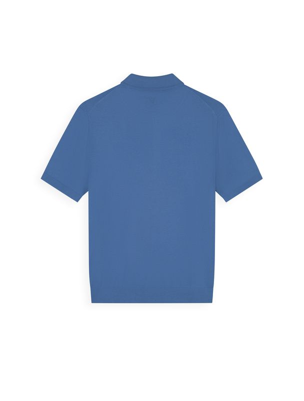 Pure Path Flat Knit Half-zip Polo