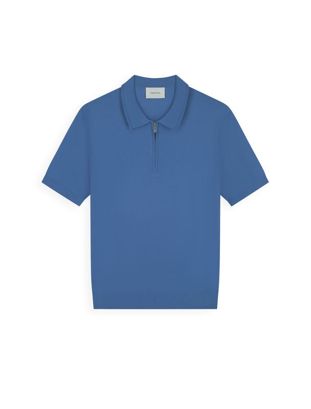 Pure Path Flat Knit Half-zip Polo