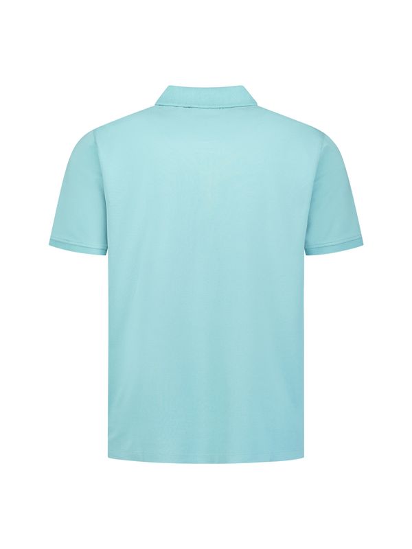 No Excess Polo Short Sleeve Zip Garment Dyed