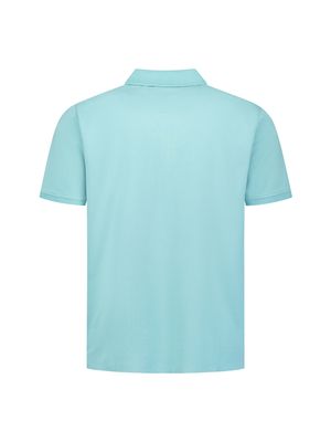 No Excess Polo Short Sleeve Zip Garment Dyed