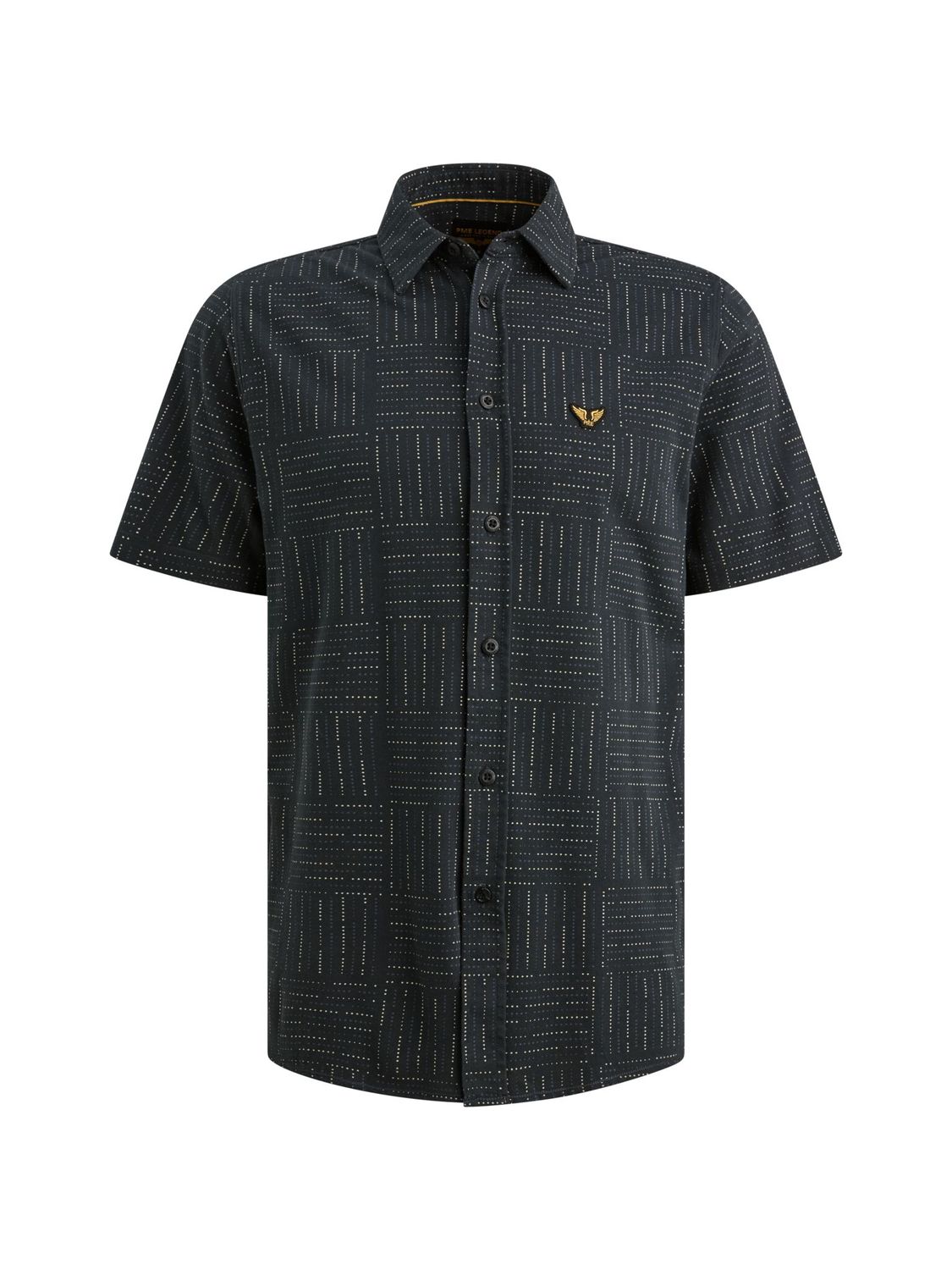 PME Legend Short Sleeve Shirt Print on pique