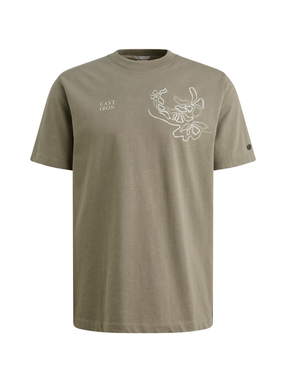 Cast Iron Short sleeve r-neck regular fit si