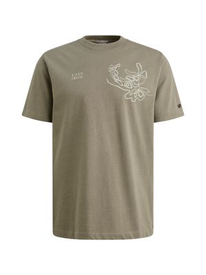 Cast Iron Short sleeve r-neck regular fit si