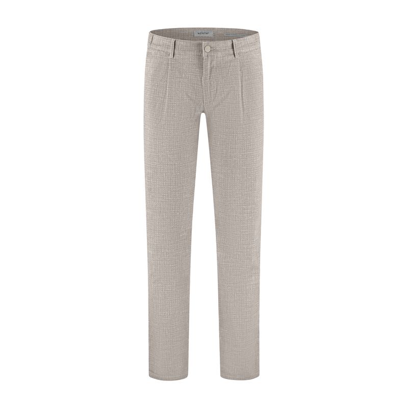 North84 Pleated Chino pepita