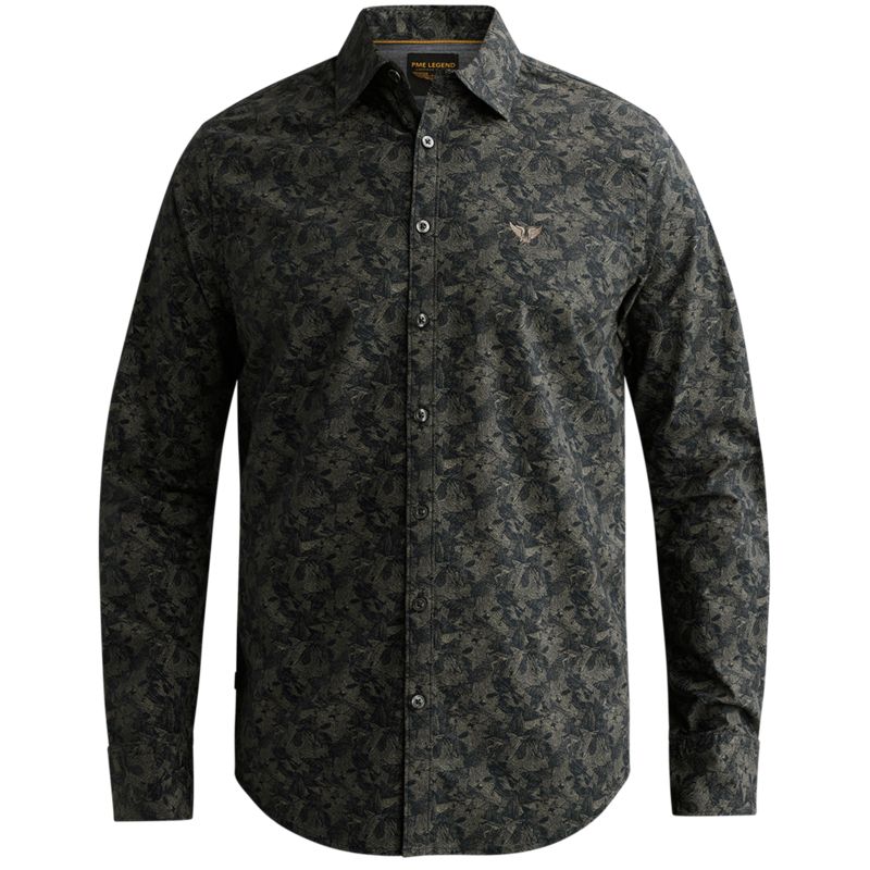 PME Legend Long sleeve shirt Print on poplin