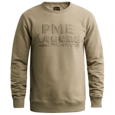 PME Legend Crewneck loopback cotton twill