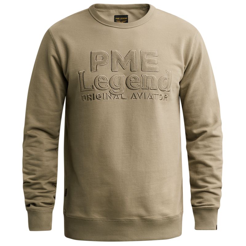 PME Legend Crewneck loopback cotton twill
