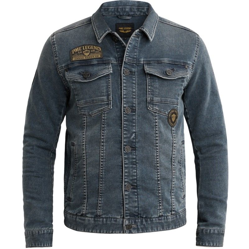 PME Legend DENIM JACKET GREYBLUE SWEAT DENIM