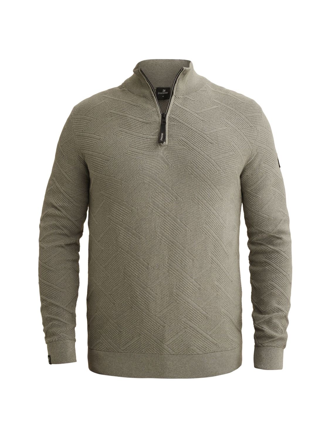 Vanguard Half zip collar cotton mouline