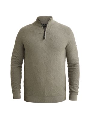 Vanguard Half zip collar cotton mouline