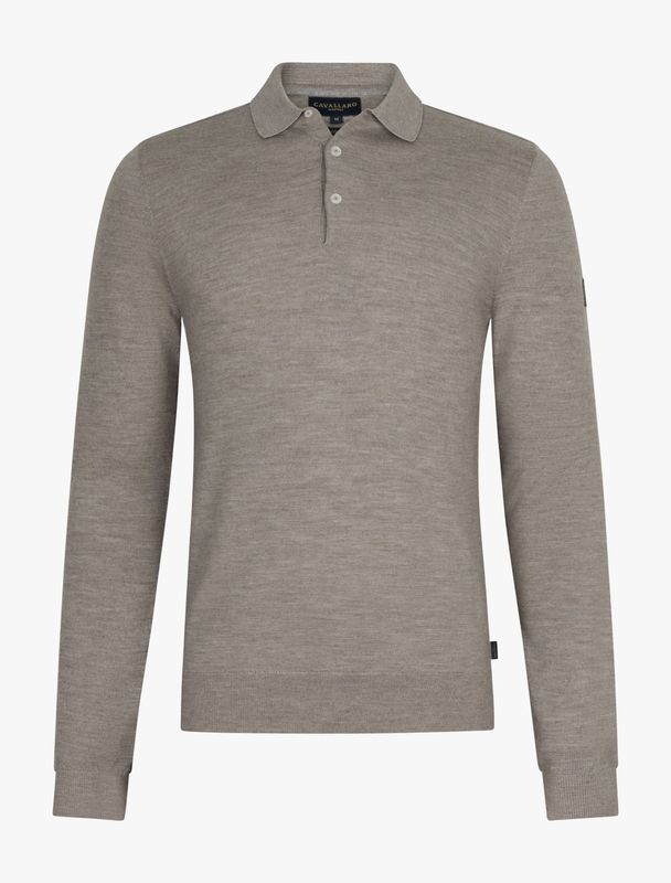 Cavallaro Merino Long Sleeve Polo
