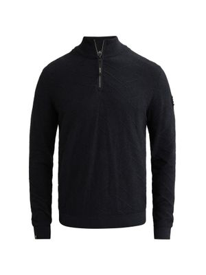 Vanguard Half zip collar cotton mouline