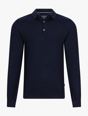 Cavallaro Merino Long Sleeve Polo