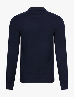 Cavallaro Merino Long Sleeve Polo