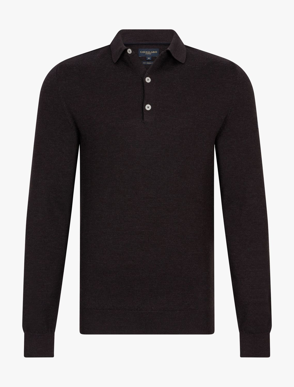 Cavallaro Merino Long Sleeve Polo