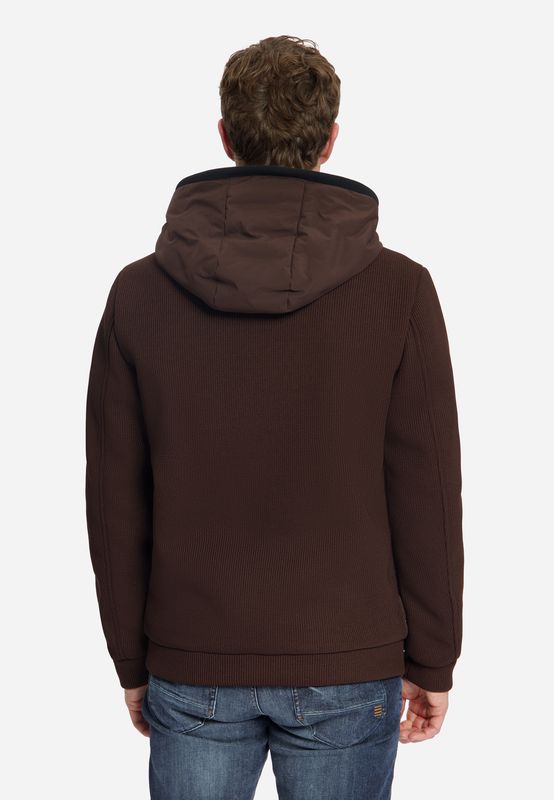 No Excess Jacket Short Fit Sealed Hooded Knit