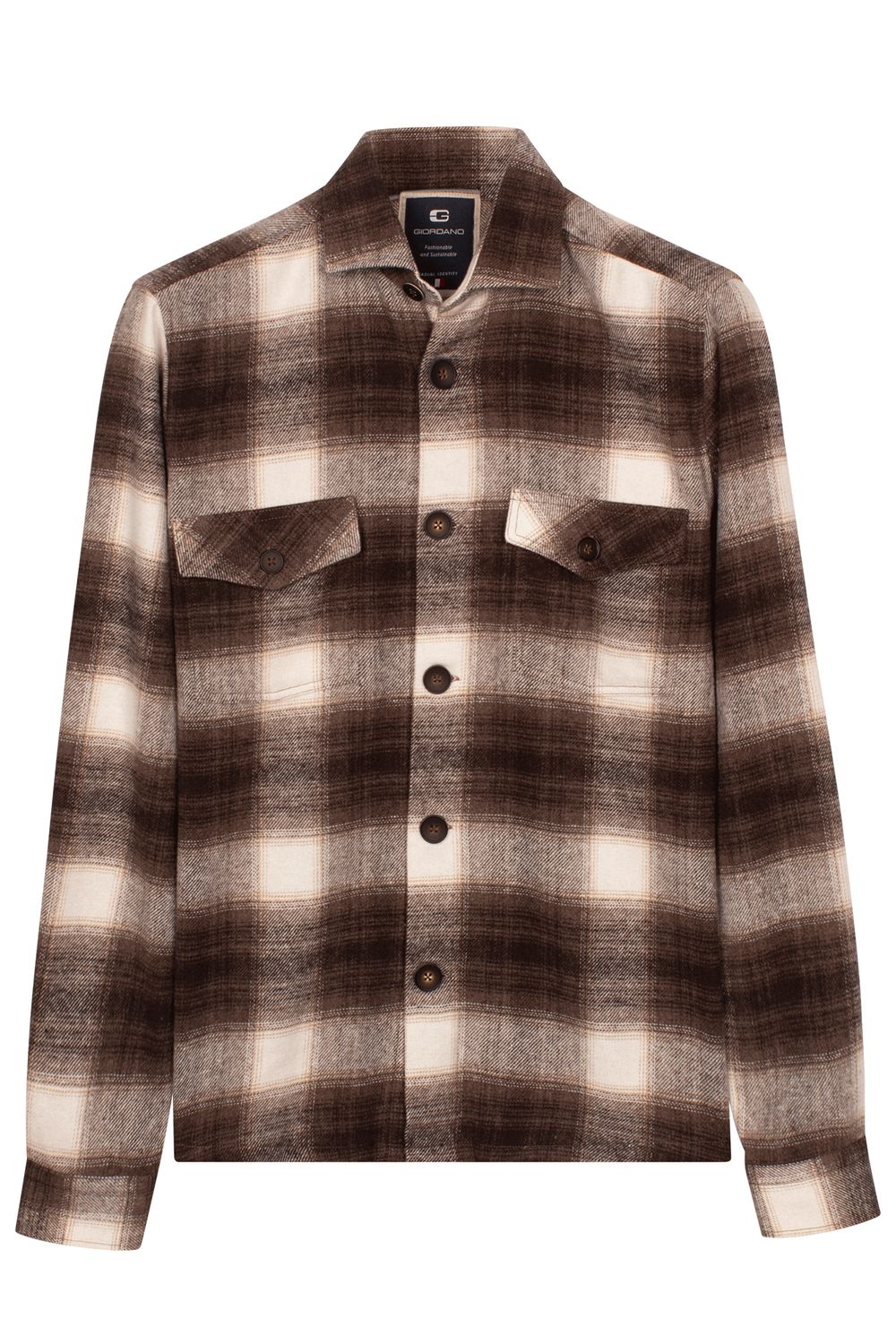Giordano Salerno Overshirt Melange Check