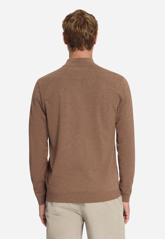 No Excess Pullover half zip melange