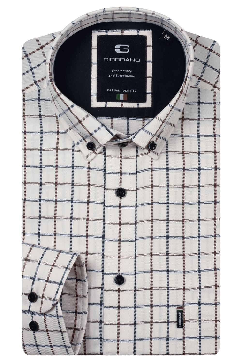 Giordano Dino long sleeve button down Soft Tw