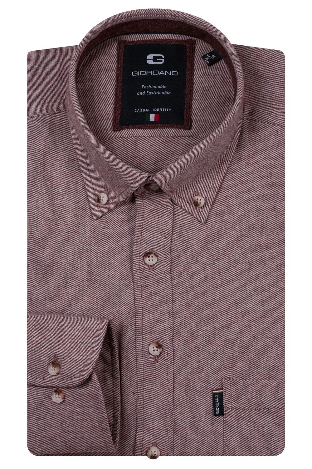 Giordano Dino long sleeve button down Wooltou