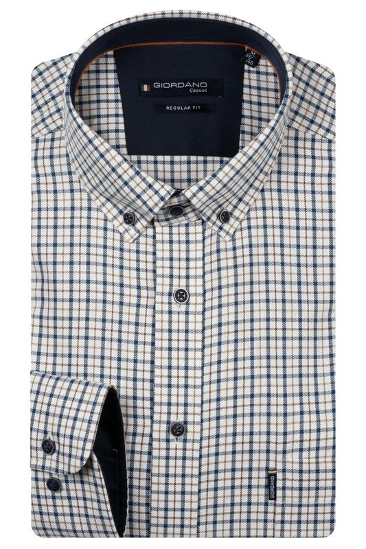 Giordano Dino long sleeve button down Soft tw