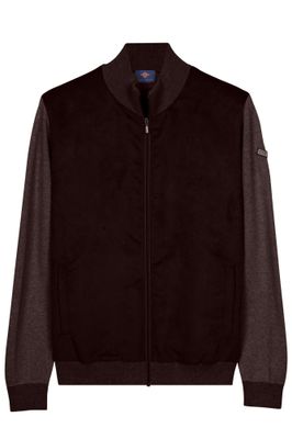Baileys Cardigan Zip  Front: Suedine+inside