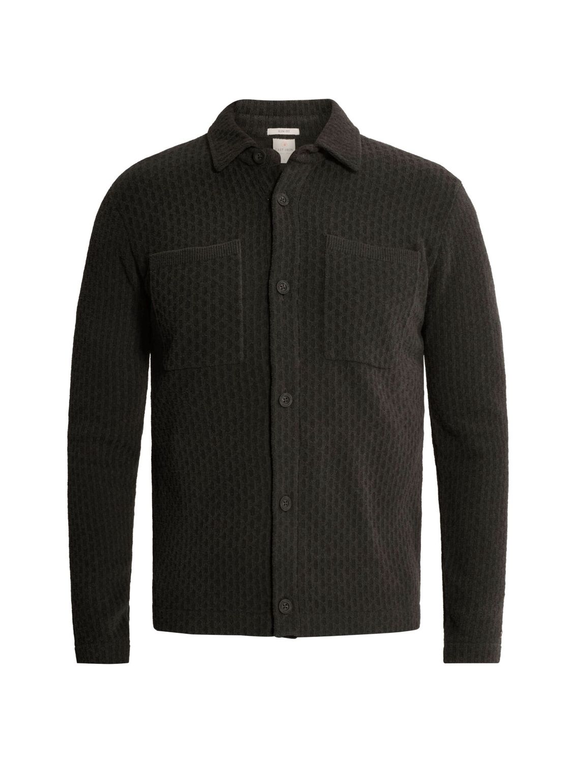 Cast Iron Button jacket slim fit soft blend