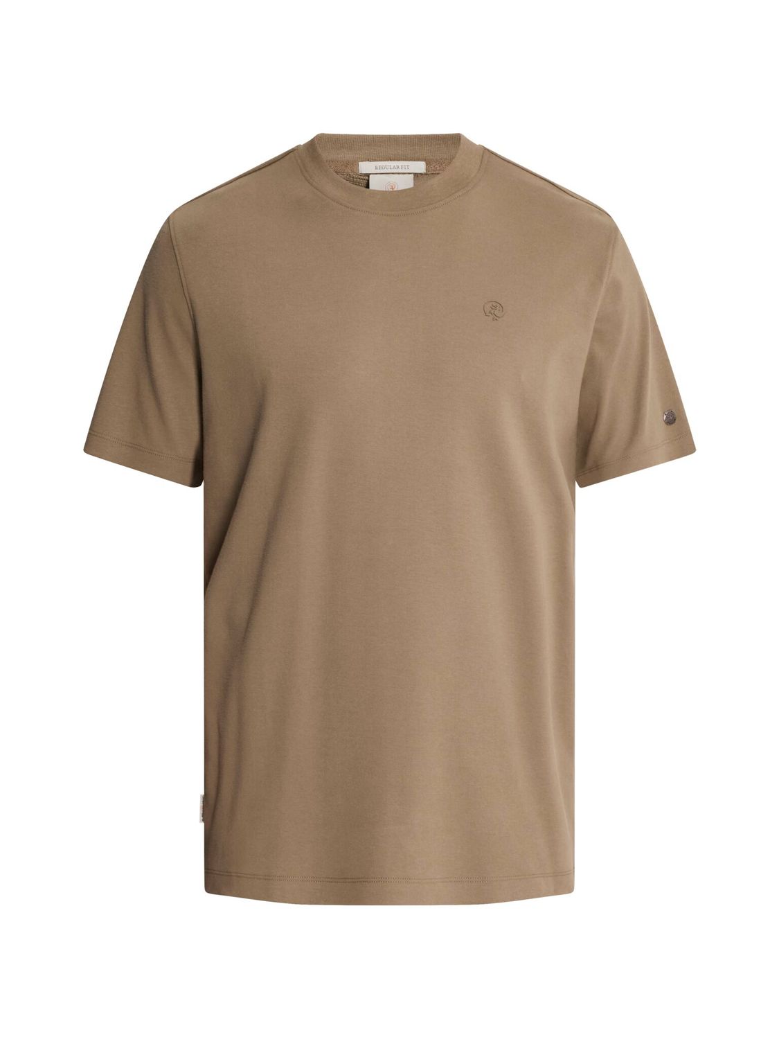 Cast Iron Short sleeve r-neck regular fit in