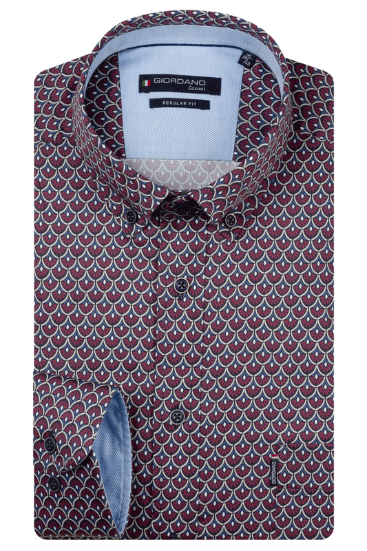Giordano Dino long sleeve button down Satin s