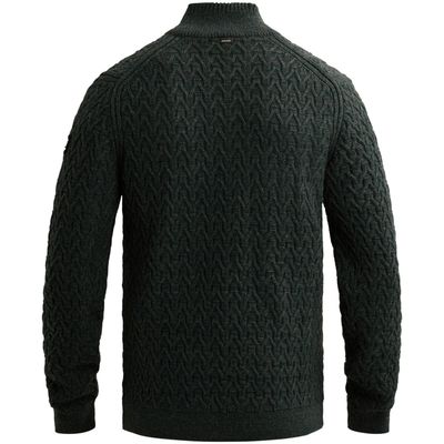 Vanguard Half zip collar wool blend